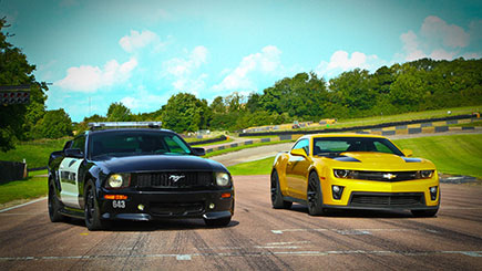 Click to view details and reviews for Ford Mustang Vs Camaro Blast.