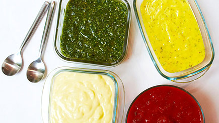 Creating Sauces at Cookery School in London