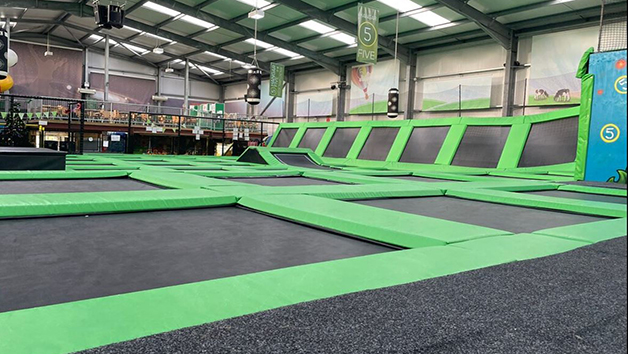 Two Hour Trampolining Session for Two with a Drink at Hanger 5 Image 1