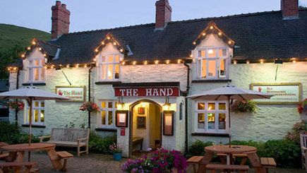 Two Night Hotel Escape for Two at The Hand at Llanarmon, Denbighshire