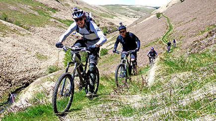 Off-Piste Guided Mountain Bike Ride Trek for Two in Wales