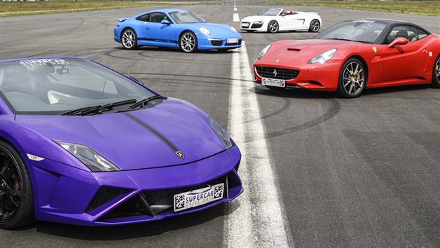 Four Supercar Driving Blast Image 3