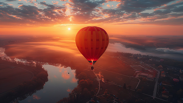 Weekday Morning or Evening Hot Air Balloon Flight for One Image 1