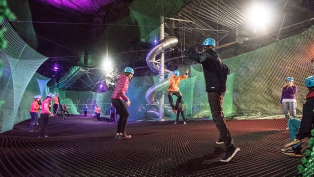 Bounce Below for Two at Zip World, Wales Image 2