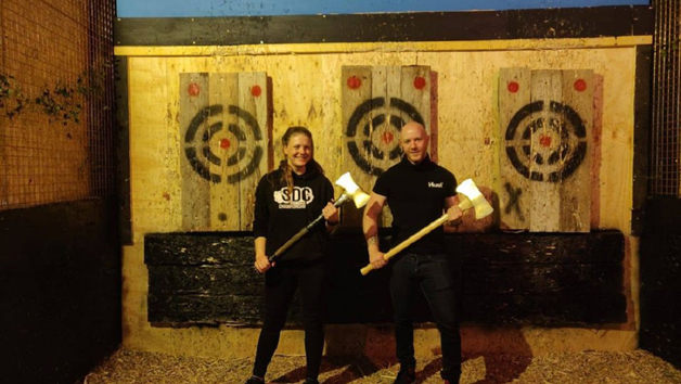 Axe Throwing For Two People At Black Axe Throwing Co