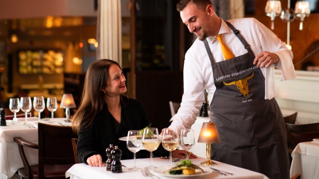 Chateaubriand Steak for Two with Sides and Wine at Marco Pierre White London Steakhouse Co. picture