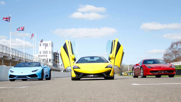 Triple Supercar Driving Thrill At Goodwood For One Person