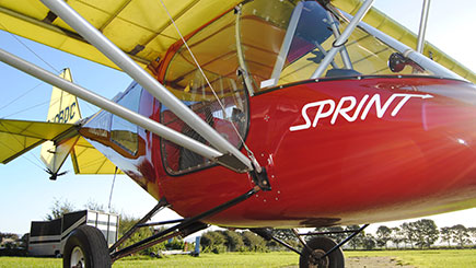 Extended Fixed Wing Microlight Flying in Lancashire Image 3