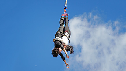 bungee cord jumping