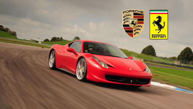 Ferrari 458 vs Porsche Driving Experience at Thruxton for One Image 1