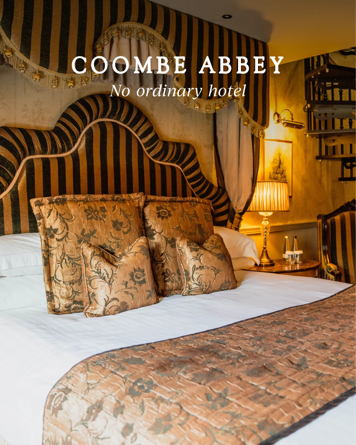 One Night Romantic Break with Dinner and Champagne at Coombe Abbey for Two picture