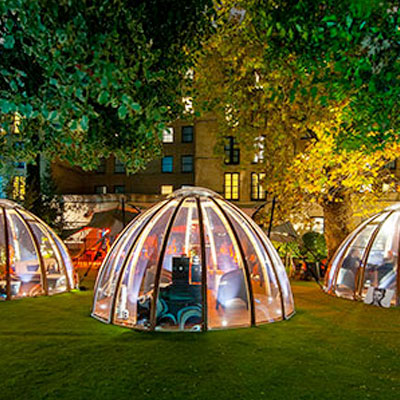 5 star review for the Afternoon Tea with Champagne for Two in The Domes at London Secret Garden