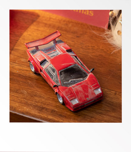 Toy red super car
