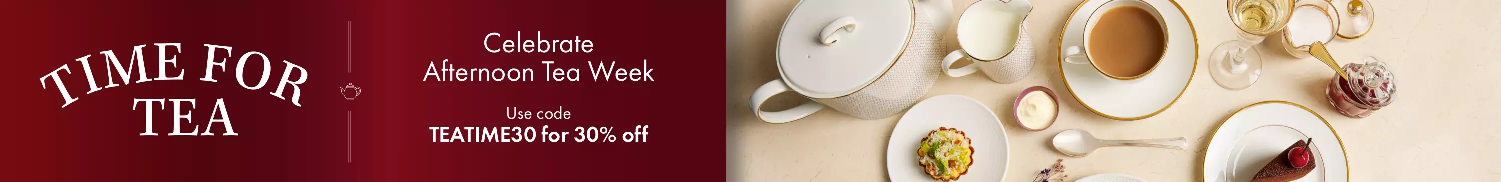 Celebrate Afternoon Tea Week with 30% off our delicious experiences. Use code TEATIME30