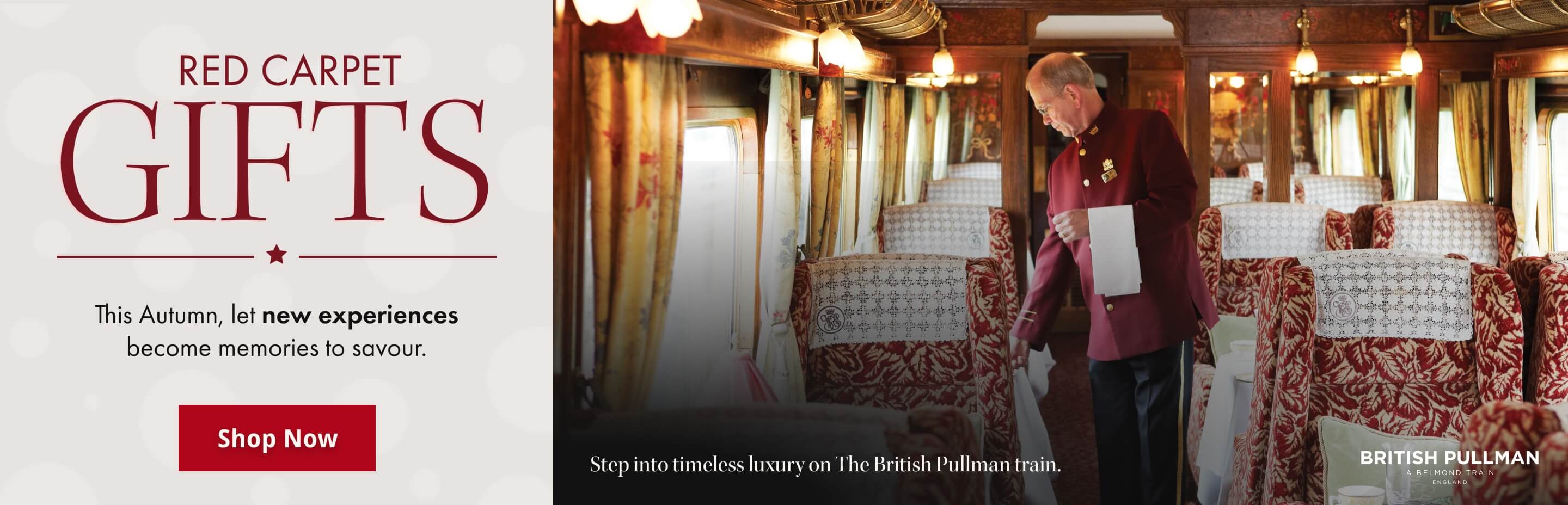 Red Carpet Gifts - this Autumn let new experiences become memories to savour - Shop Now