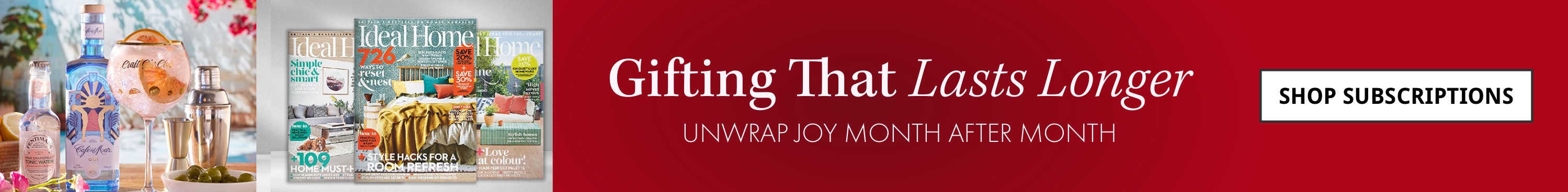 Gifts that last longer - Shop Subscriptions
